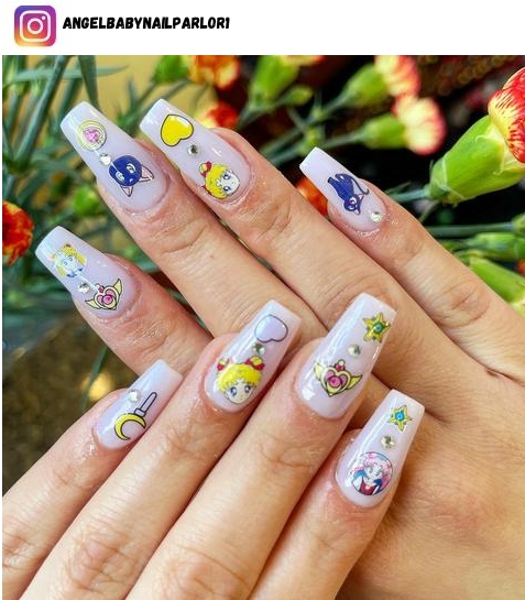 Sailor Moon nail art
