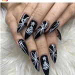 56 Stylish Black and Silver Nail Designs for 2022
