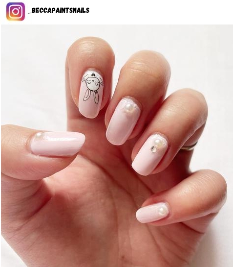 bunny nail design ideas