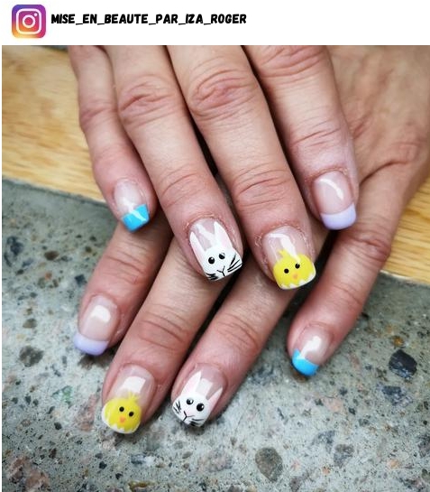 bunny nail art