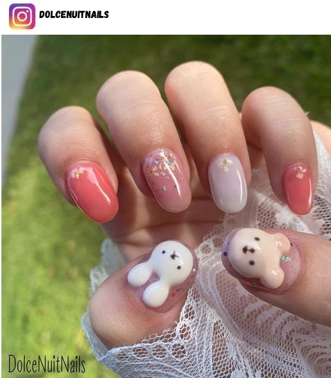 bunny nail design