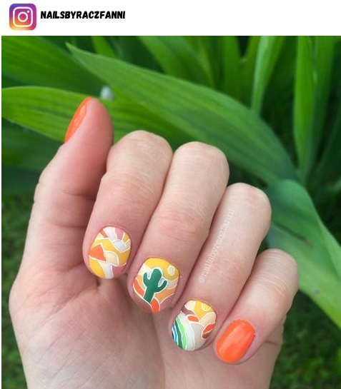 cactus nail designs
