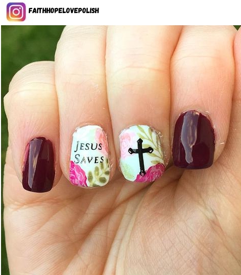 55 Religious Christian Nail Designs for 2022 - Nerd About Town