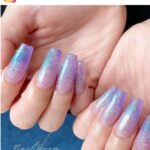 clear glitter nails
