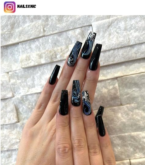 demon slayer nail polish design