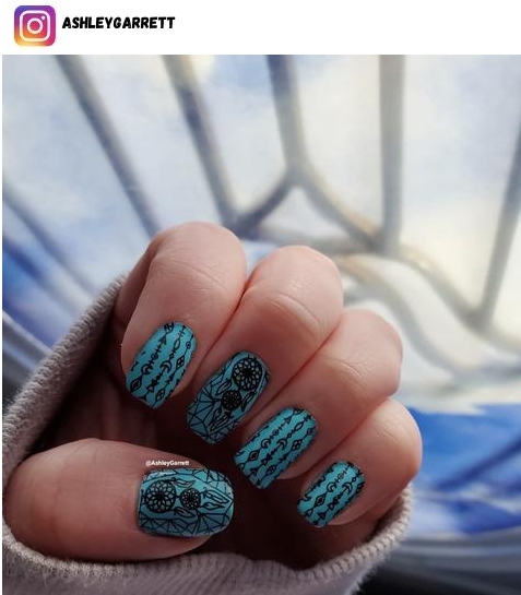 dreamcatcher nail art