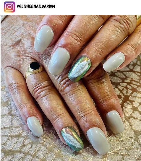 feather nail art