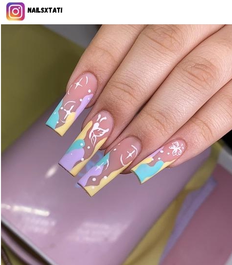 butterfly french tip nail designs