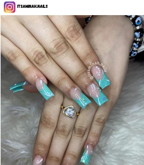 long french tip nails
