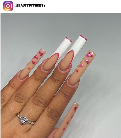long french tip nail polish design