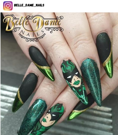 marvel nail polish design