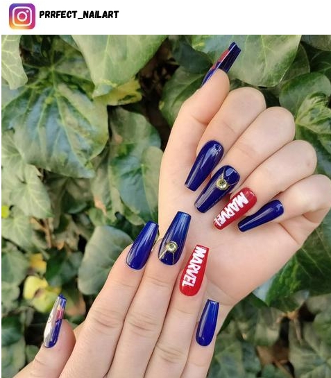 marvel nail design