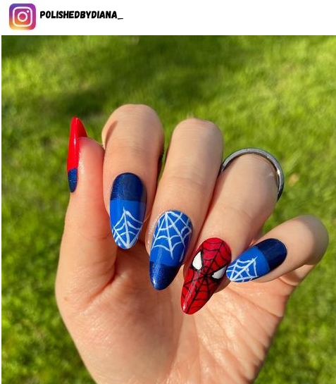 marvel nail designs