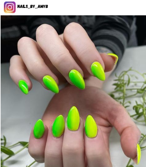 neon ombre nail designs