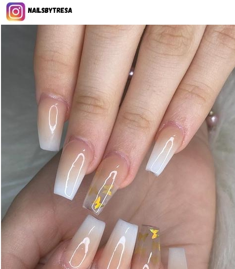 butterfly ombre nails