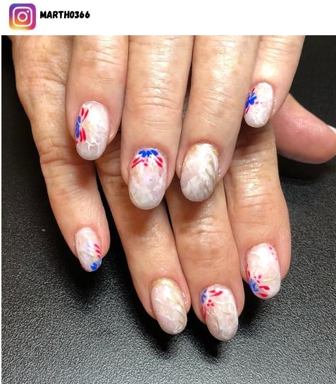 patriotic nail polish design