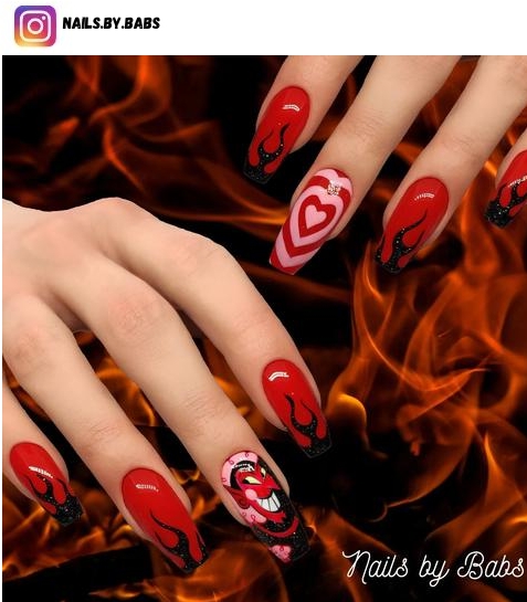 powerpuff girls nails