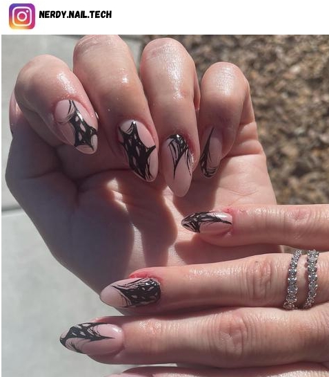 punk edgy nail design
