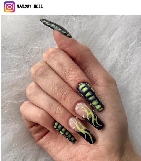 punk edgy nail design ideas
