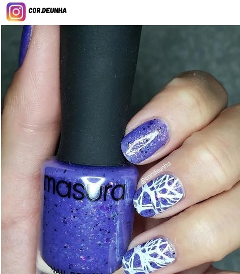 51 Purple Nail Art for Short Nails Ideas - Nerd About Town