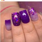 51 Purple Nail Art for Short Nails Ideas