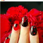 55+ Eye-Catching Red and Black Nail Designs