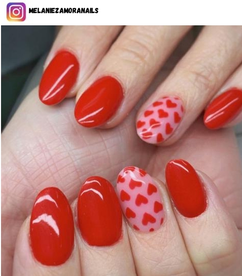 short red nail designs