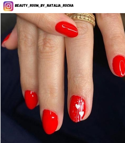short red nail design ideas