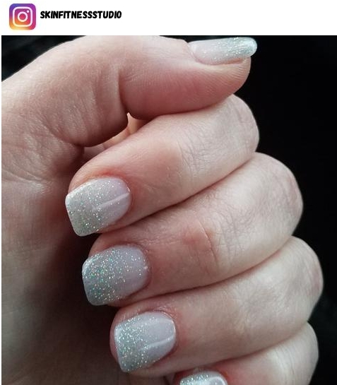 silver ombre nail design ideas