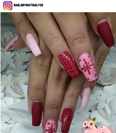 sweater nail designs
