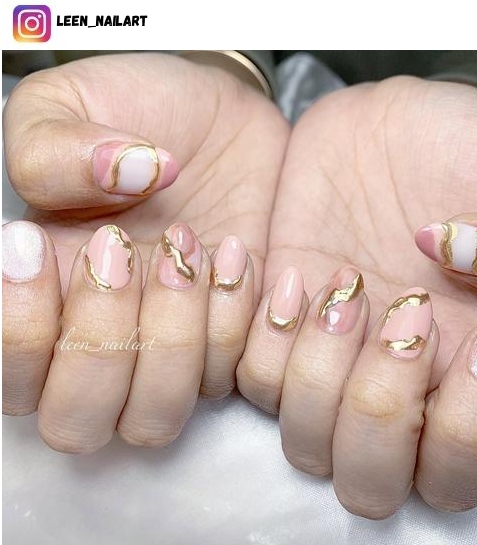 trendy korean nail polish design