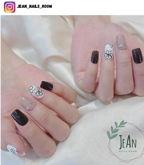 trendy korean nail art