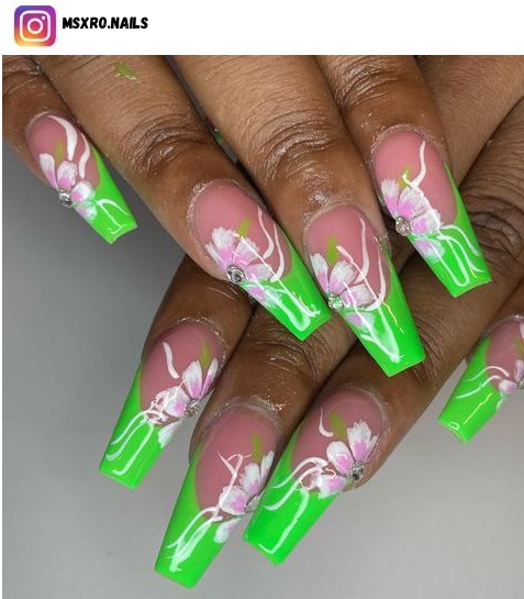 tropical nail art