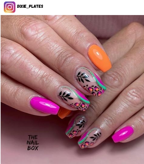 tropical nail design ideas