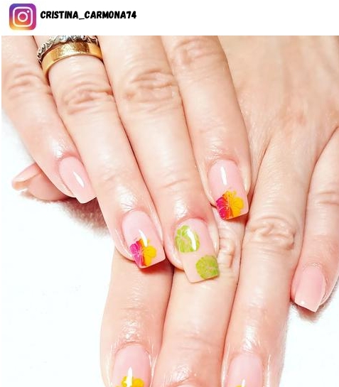 tropical nail polish design