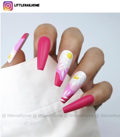 tropical nail design