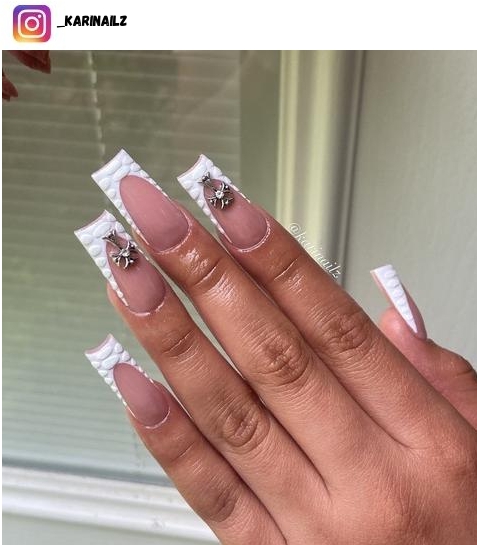 white french tip nail design ideas