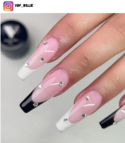 white french tip nail polish design