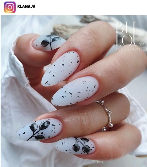white wedding nail design
