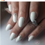 51 Stunning White Wedding Nail Designs for 2023