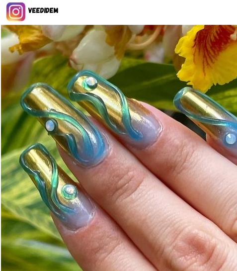 alien nail design ideas