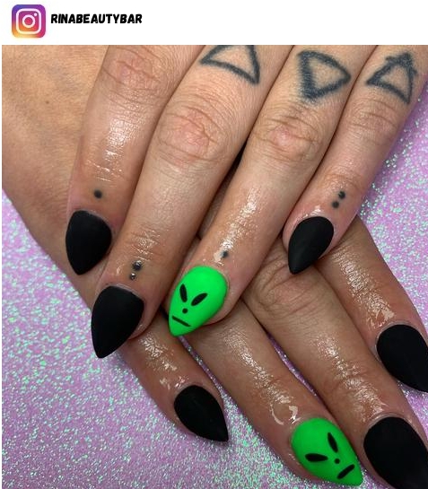 alien nail design ideas