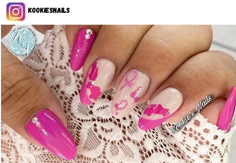 breast cancer nails