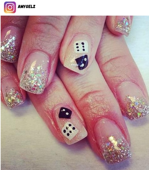 dice nail art