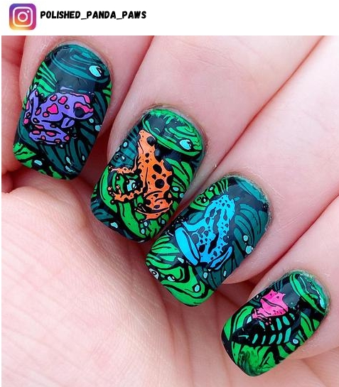 frog nail design