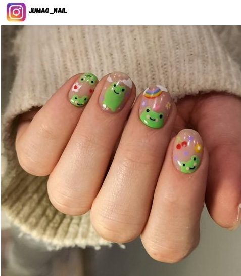 frog nail design