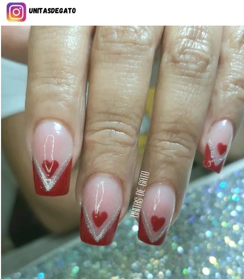 short heart nails