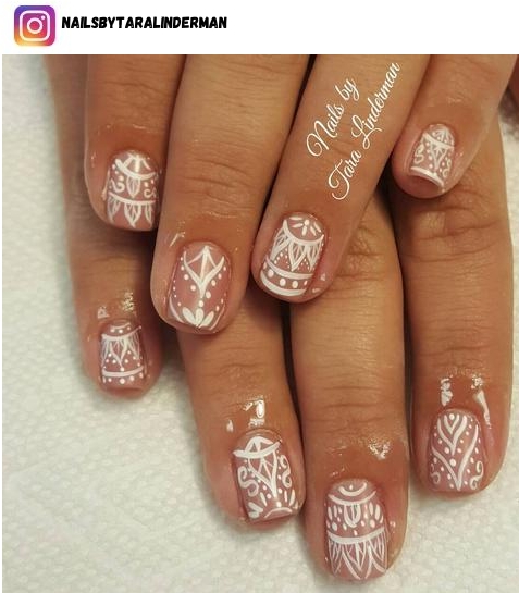 henna nail designs