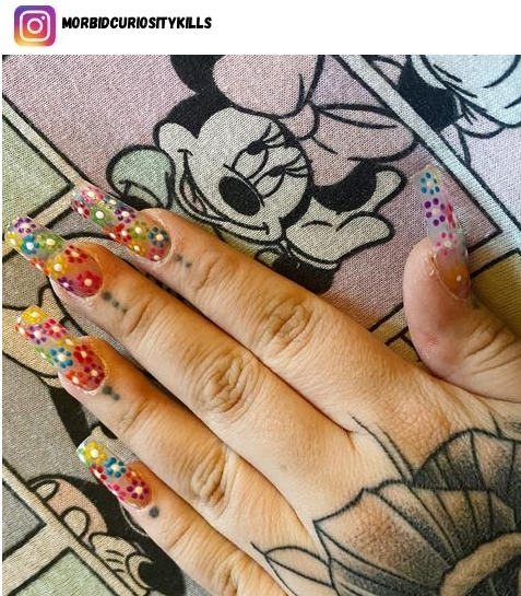 hippie nail design ideas