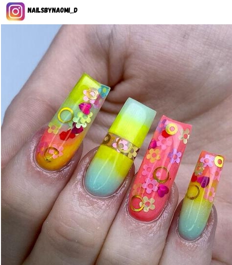 hippie nail polish design